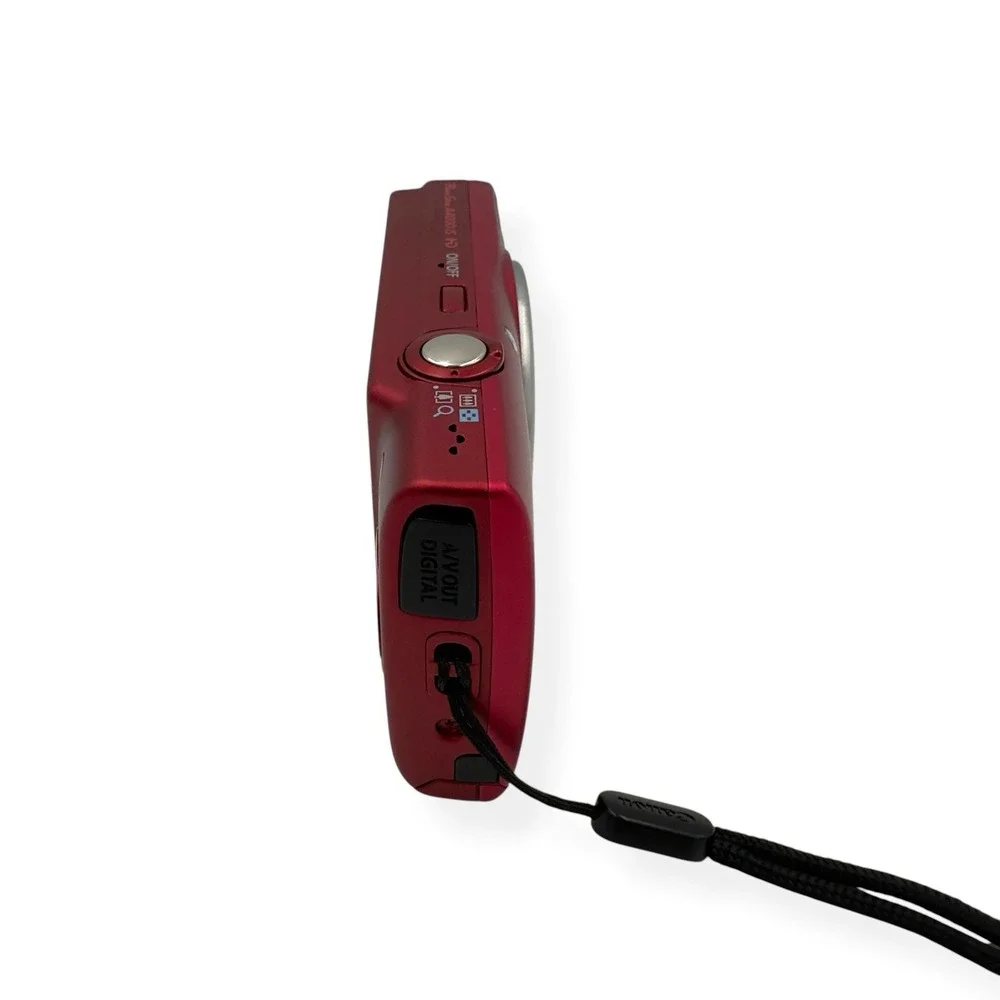 Canon PowerShot A4000 IS RED 16 MP Digital Camera 8x Zoom Charger Battery WORKS
